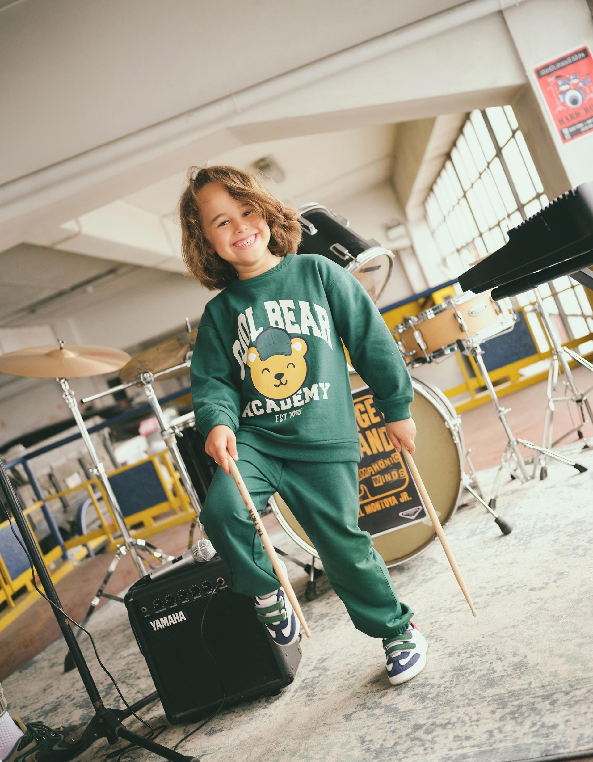 Conjunto de Jogging, Menino, Verde