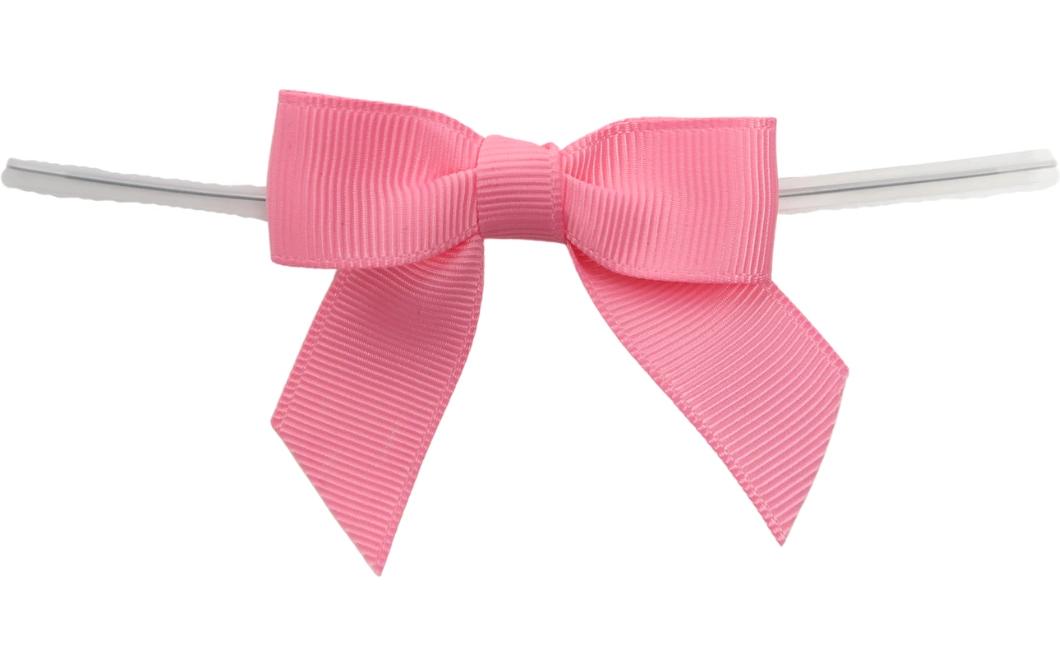 Verschluss mit Schleife Rosa, 10 StückKlarsichtbeutel – Verschluss