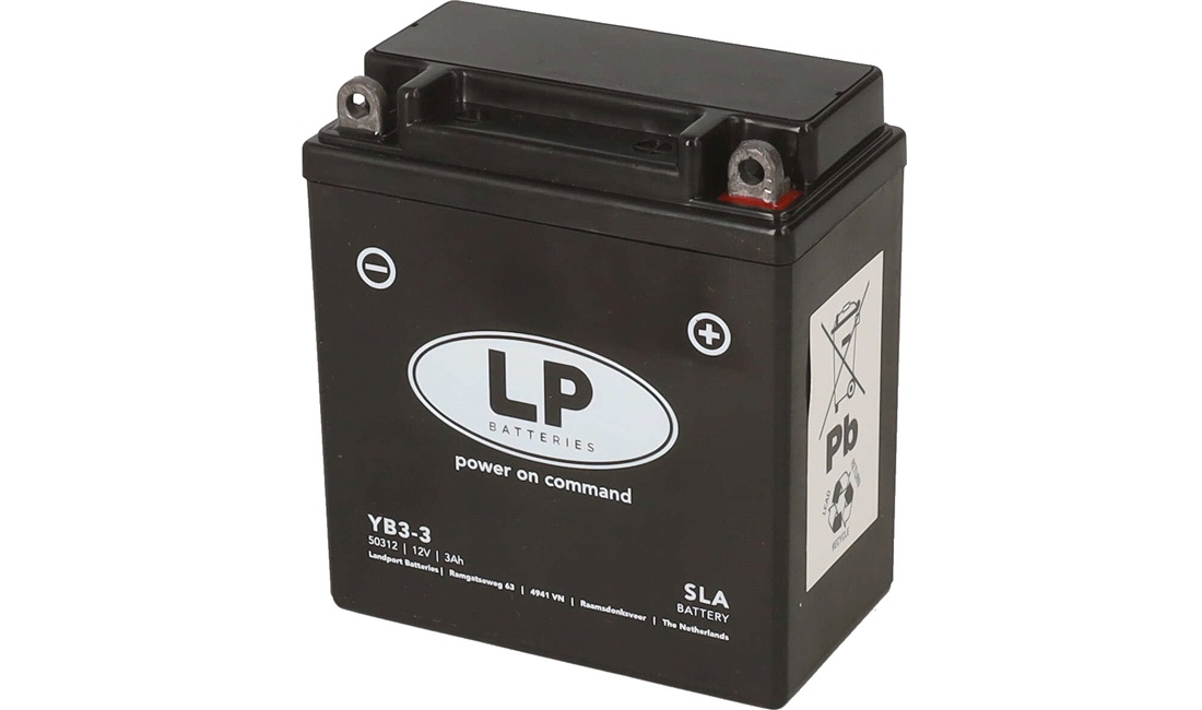 Batteri LP 12V-3Ah AGM, Honda XL350 85
