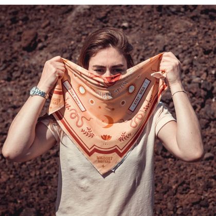 Bandana Wildust MOTO MAKE LIFE EPIC - Jaune / Rouge