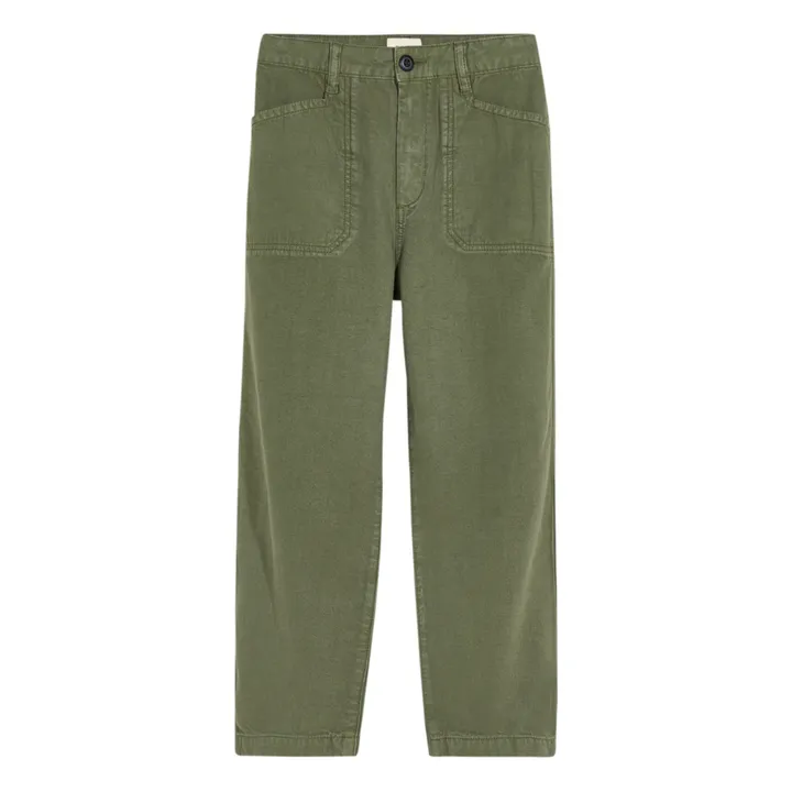 Bellerose Pantalon Droit Perrig | Vert kaki