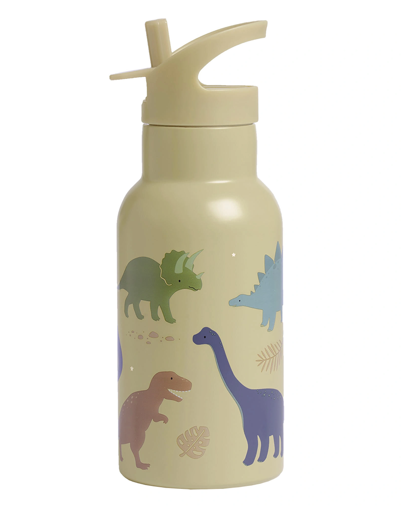 Edelstahl-Trinkflasche DINOSAURS (350ml) in hellgrün