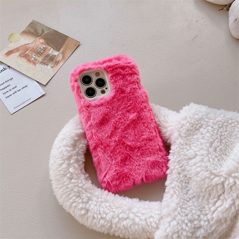 Edgin - Chenille telefoonhoesje - iPhone 15 Pro Max / 15 Pro / 15 Plus / 15 / 14 Pro Max / 14 Pro / 14 Plus / 14 / 13 Pro Max / 13 Pro / 13 / 13 mini / 12 Pro Max / 12 Pro / 12 / 12 mini / 11 Pro Max / 11 Pro / 11