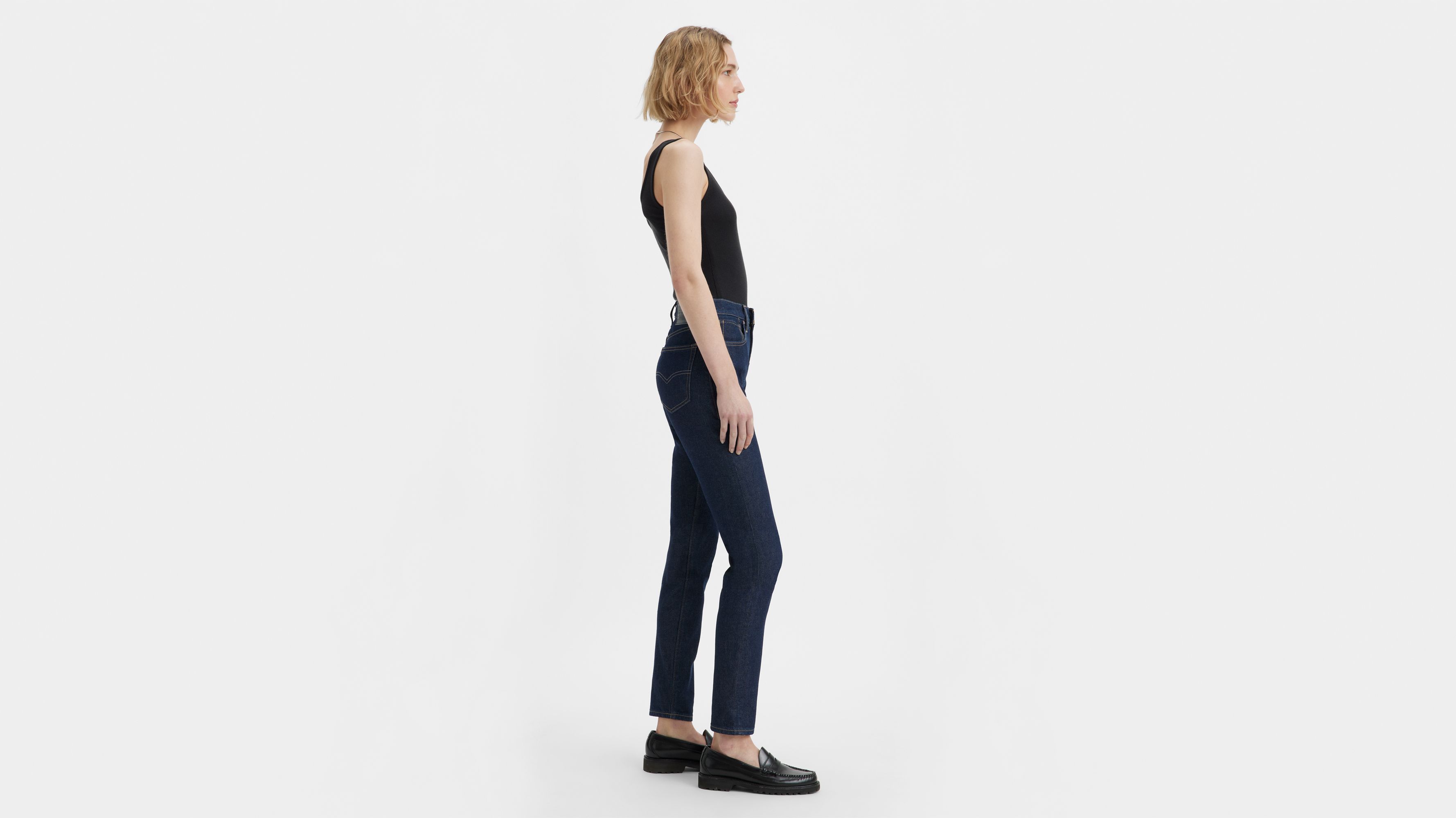 Jean Levi's® taille haute - Moj Hr Slim Dark Rinse - Bleu
