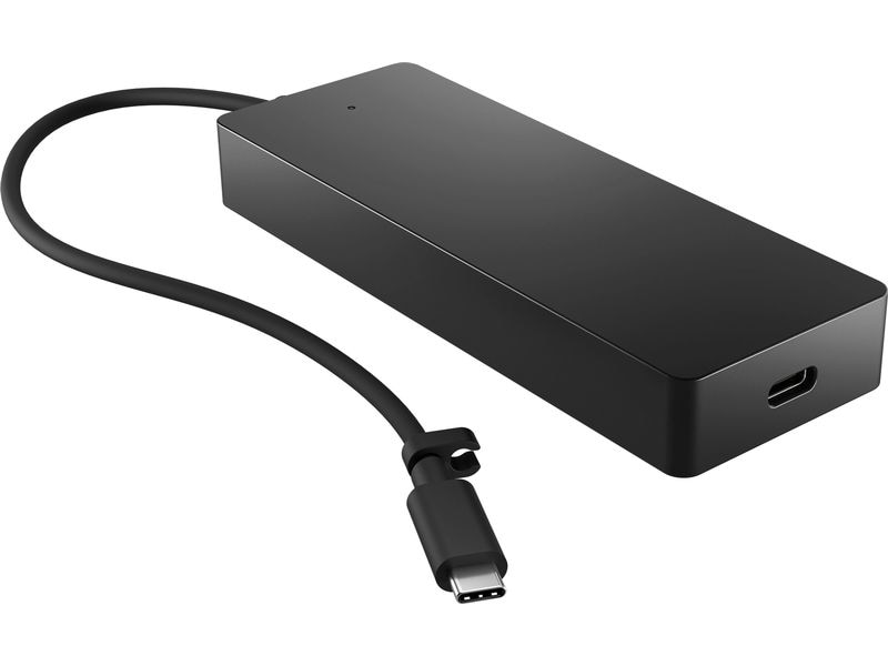 HP Universal USB-C Multiport-Hub Kompakter USB-Hub mit 4 vielseitigen USB-C Anschlüssen
