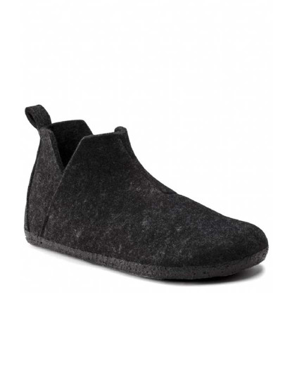 Women's Black Boot Slippers