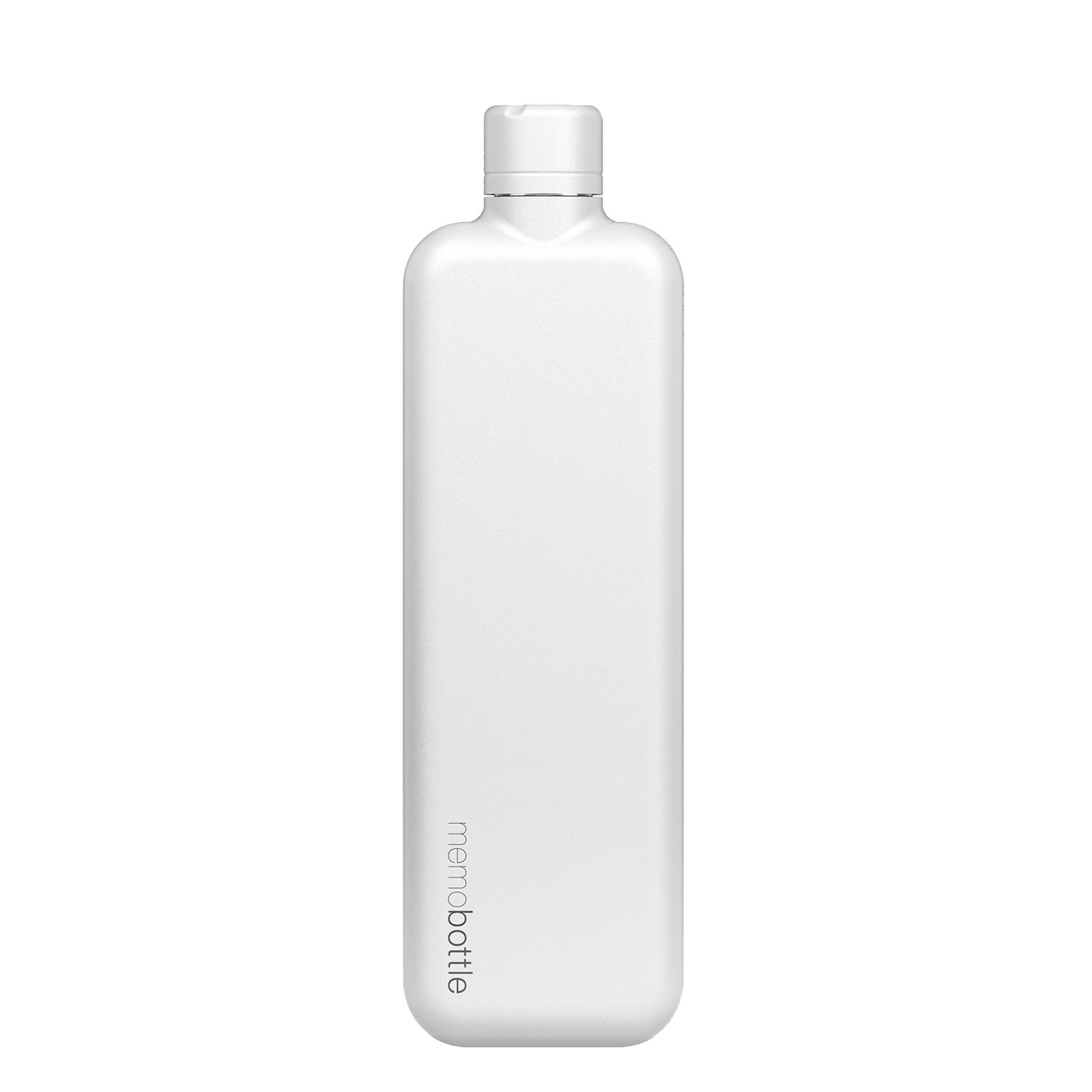Memobottle Slim Bottle Stainless Steel 600ml white