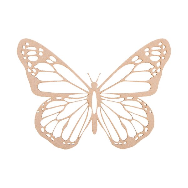Casa Sentir Vlinder Monarch Wanddecoratie - Small - Naturel
