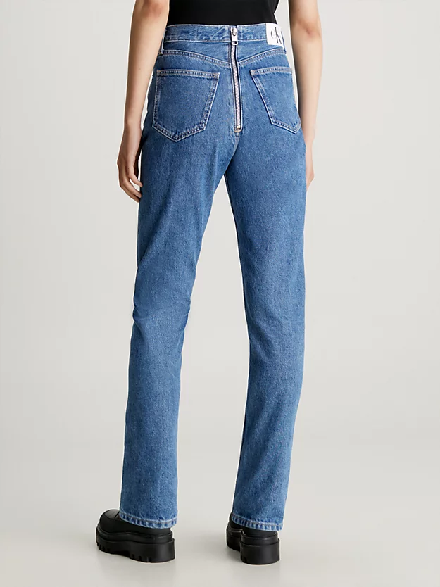 Calça jeans slim reta autêntica