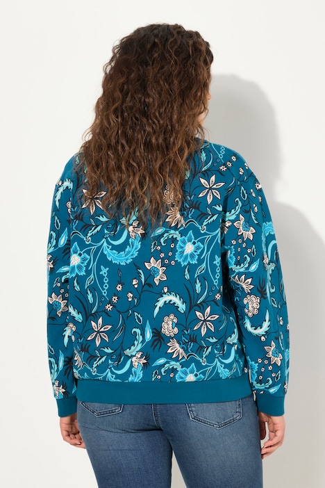 Sweatshirt, Pailletten, Oversized, Rundhals, Langarm