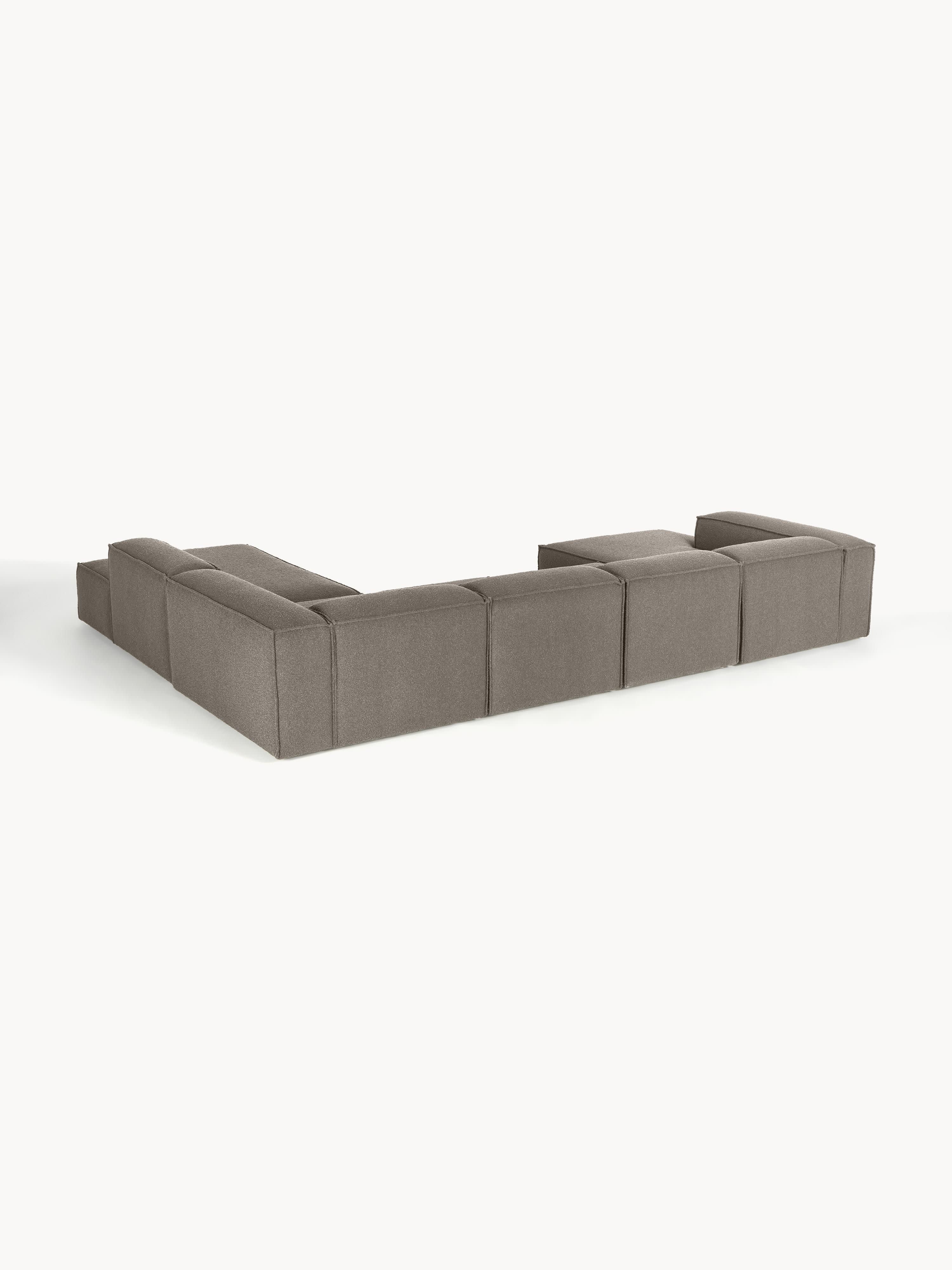 Modulaire U-bank Lennon uit bouclé