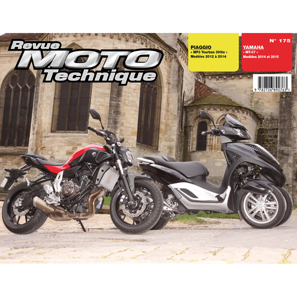 Etai - RMT 175 PIAGGIO MP3 YOURBAN 300ie (2012 à 2014) et YAMAHA MT-07 (2014 et 2015)