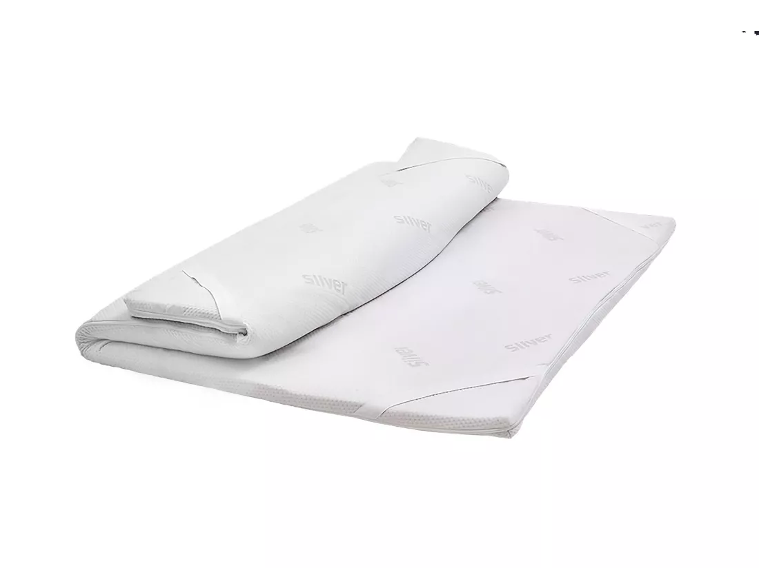 Demolo surmatelas double, Surmatelas pour améliorer la posture, Surmatelas en mousse à mémoire de forme, Surmatelas hypoallergénique et respirant, 100% Made in Italy, 140x190xh5 cm