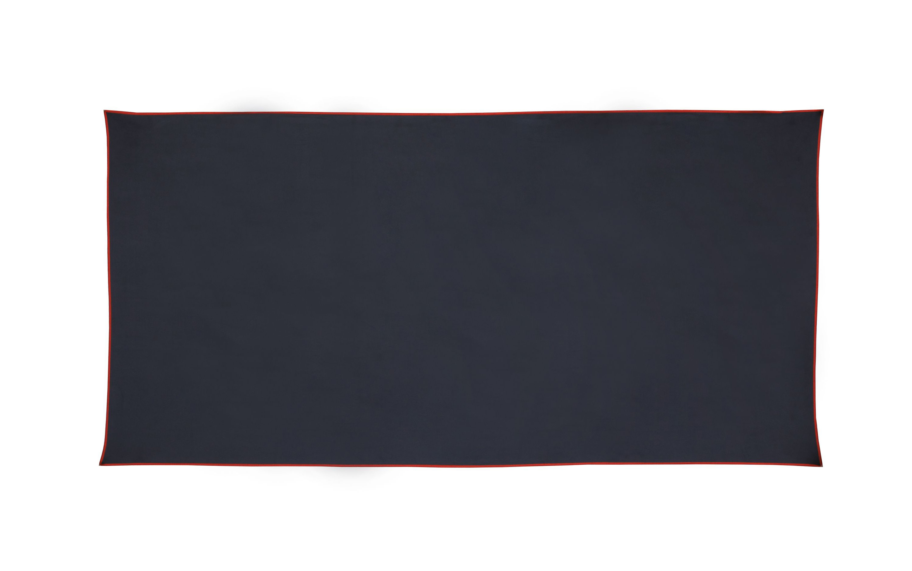 Mikrofaser Badetuch 90 x 180 cm anthrazit/rot