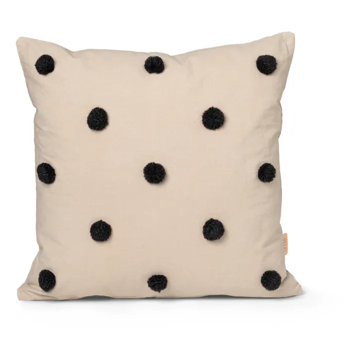 Ferm Living Kids Coussin tufté à pois | Noir