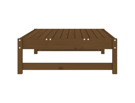 VIDAXL - Pouf Repose-pied de jardin 120x80 cm marron miel bois de pin mass...