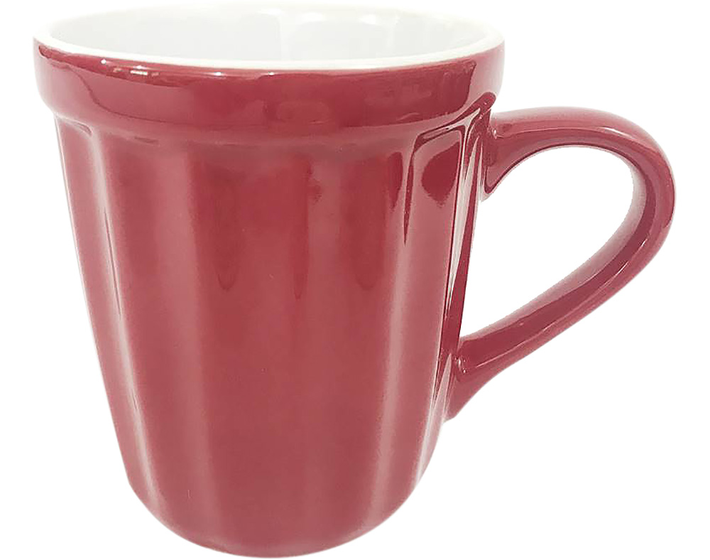 CANECA GRÉS ACTUEL VERMELHA 32CL