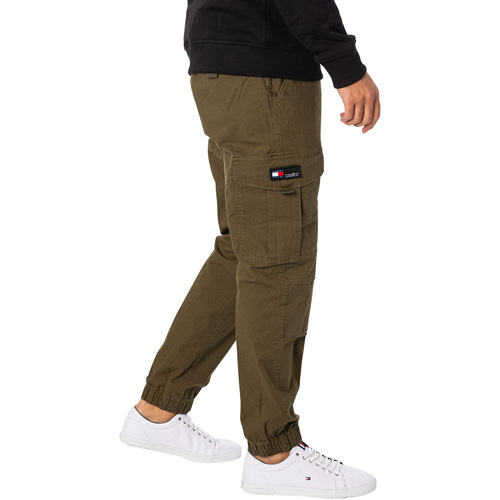 Tommy Jeans - Pantalones Cargo Ethan Verde