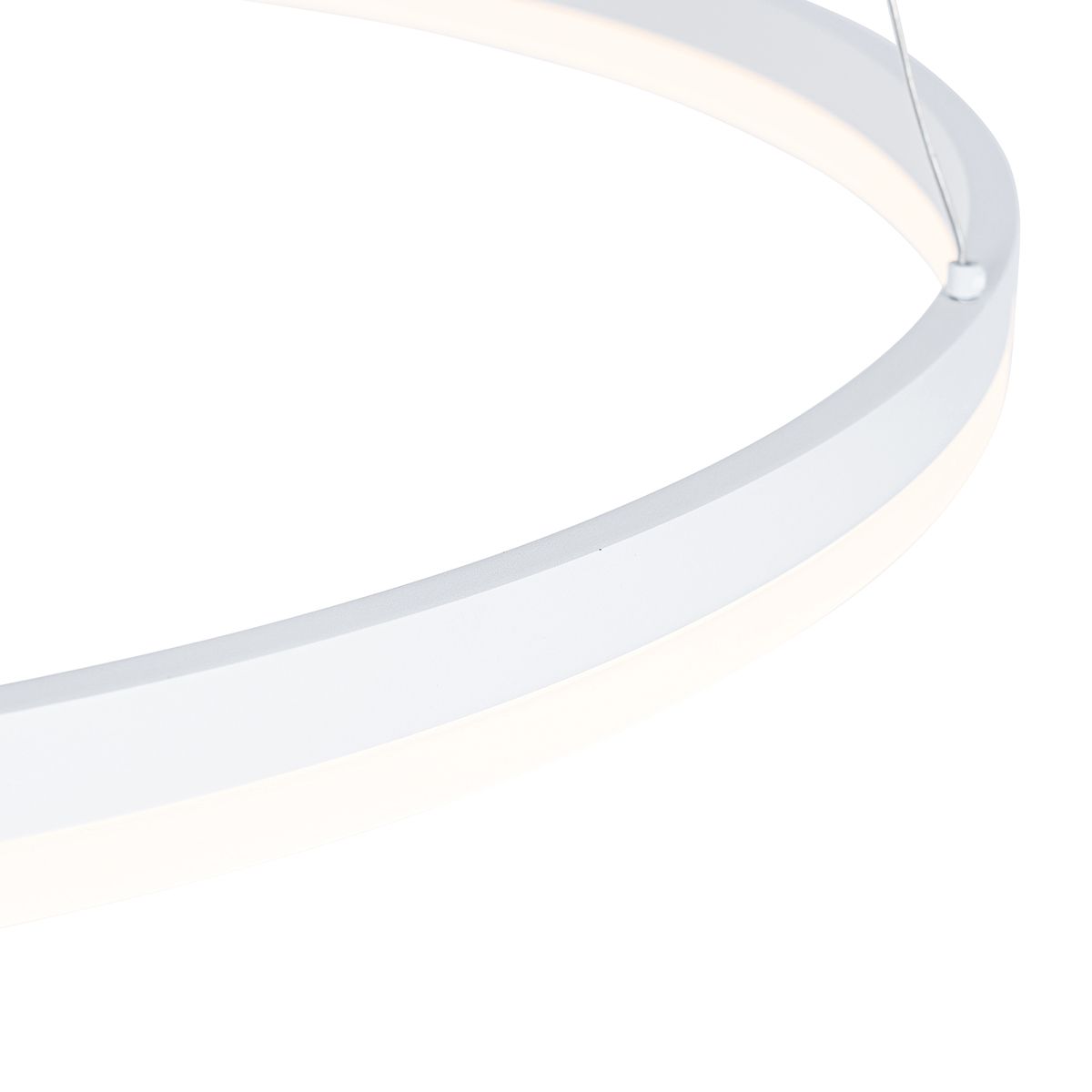 Design hanglamp wit 80 cm incl. LED 3-staps dimbaar - Anello