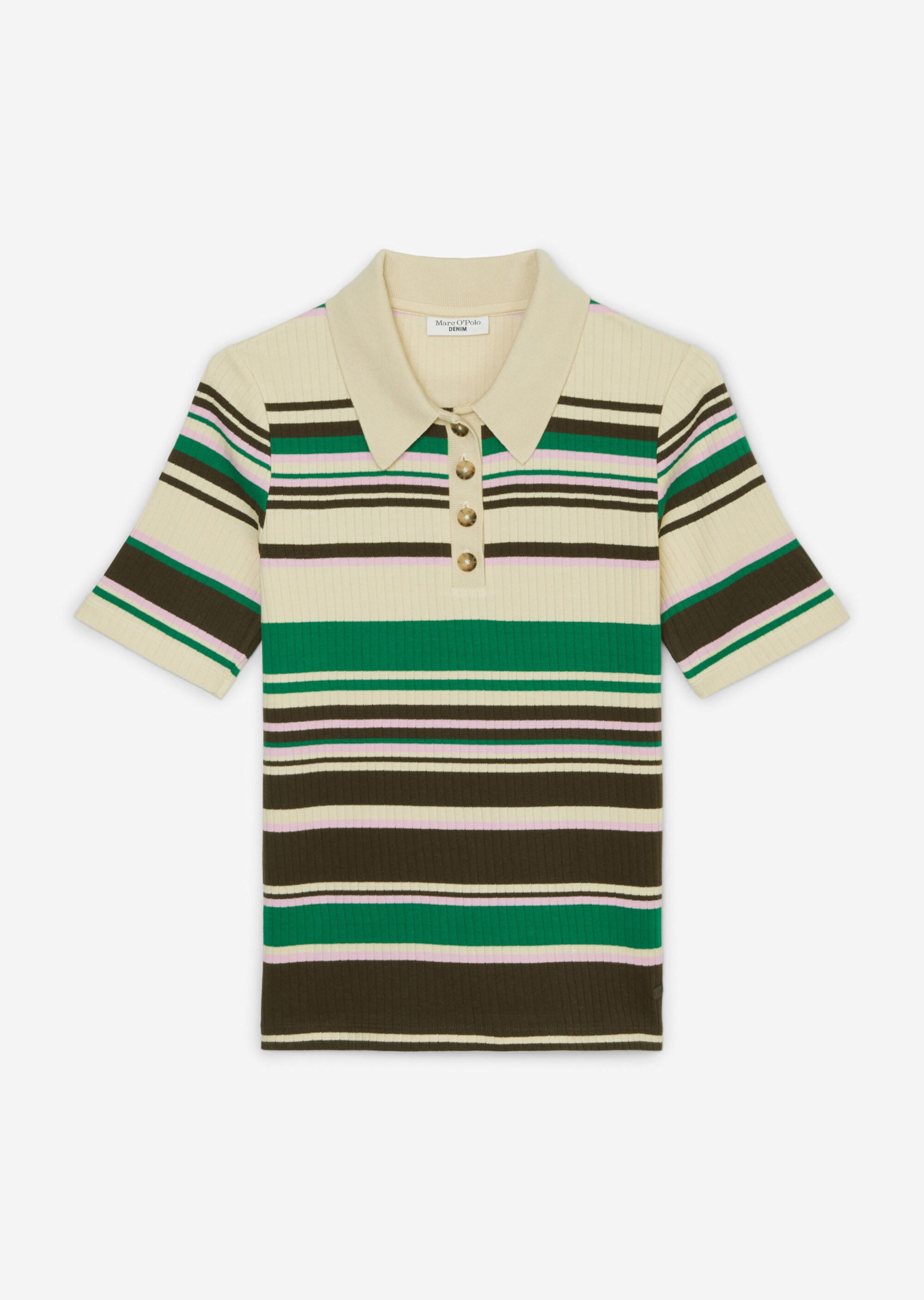 Poloshirt slimaus Interlock-Jersey