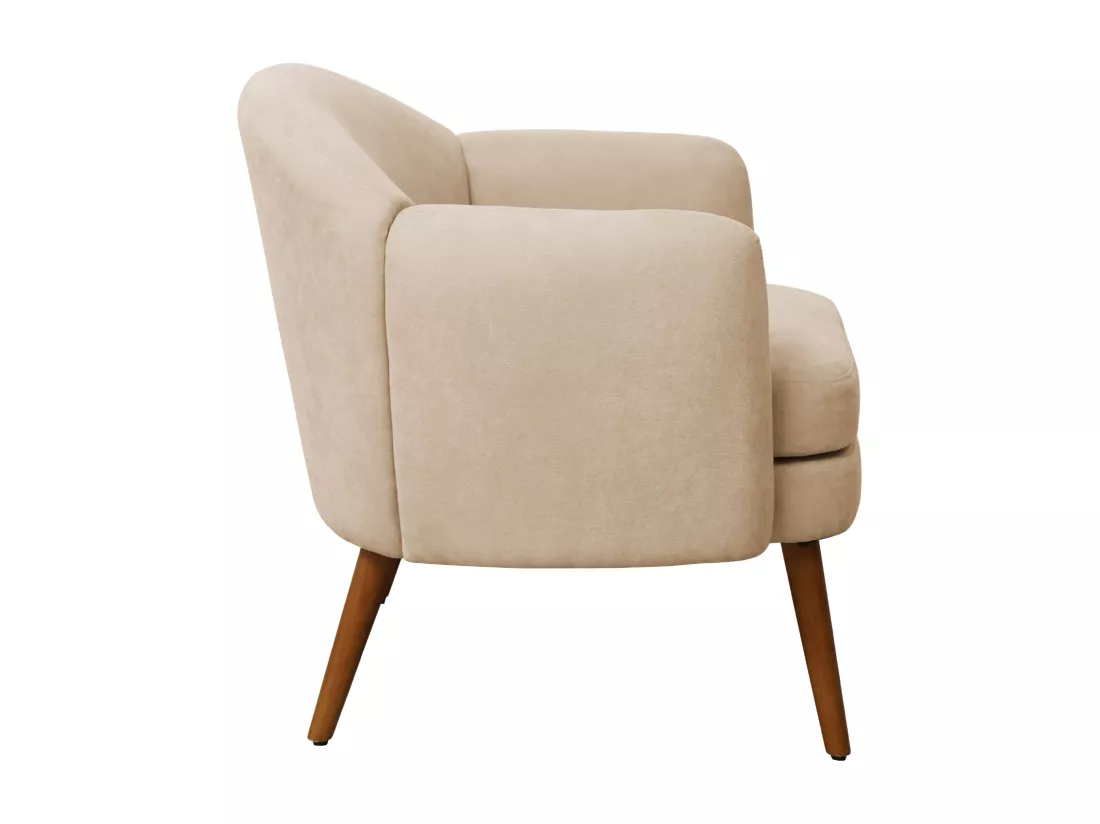 Fauteuil rembourré accoudoirs moderne