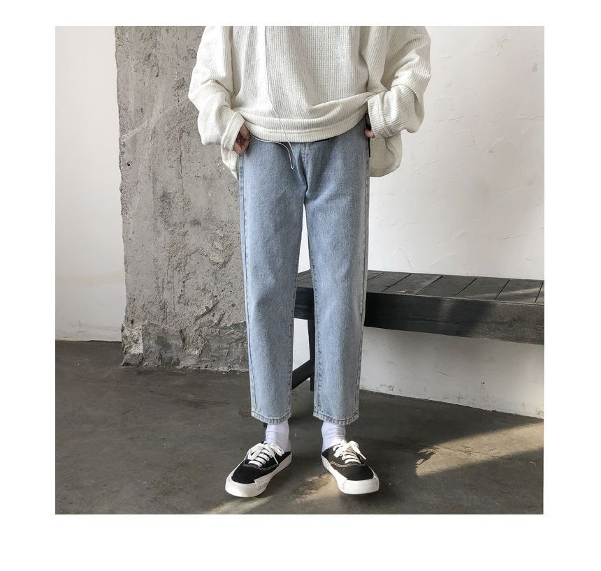 GRAYCIOUS - Toelopende cropped jeans