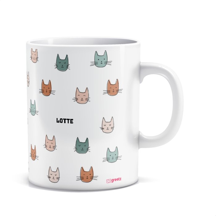 Mok | Crazy cat lady | met eigen naam