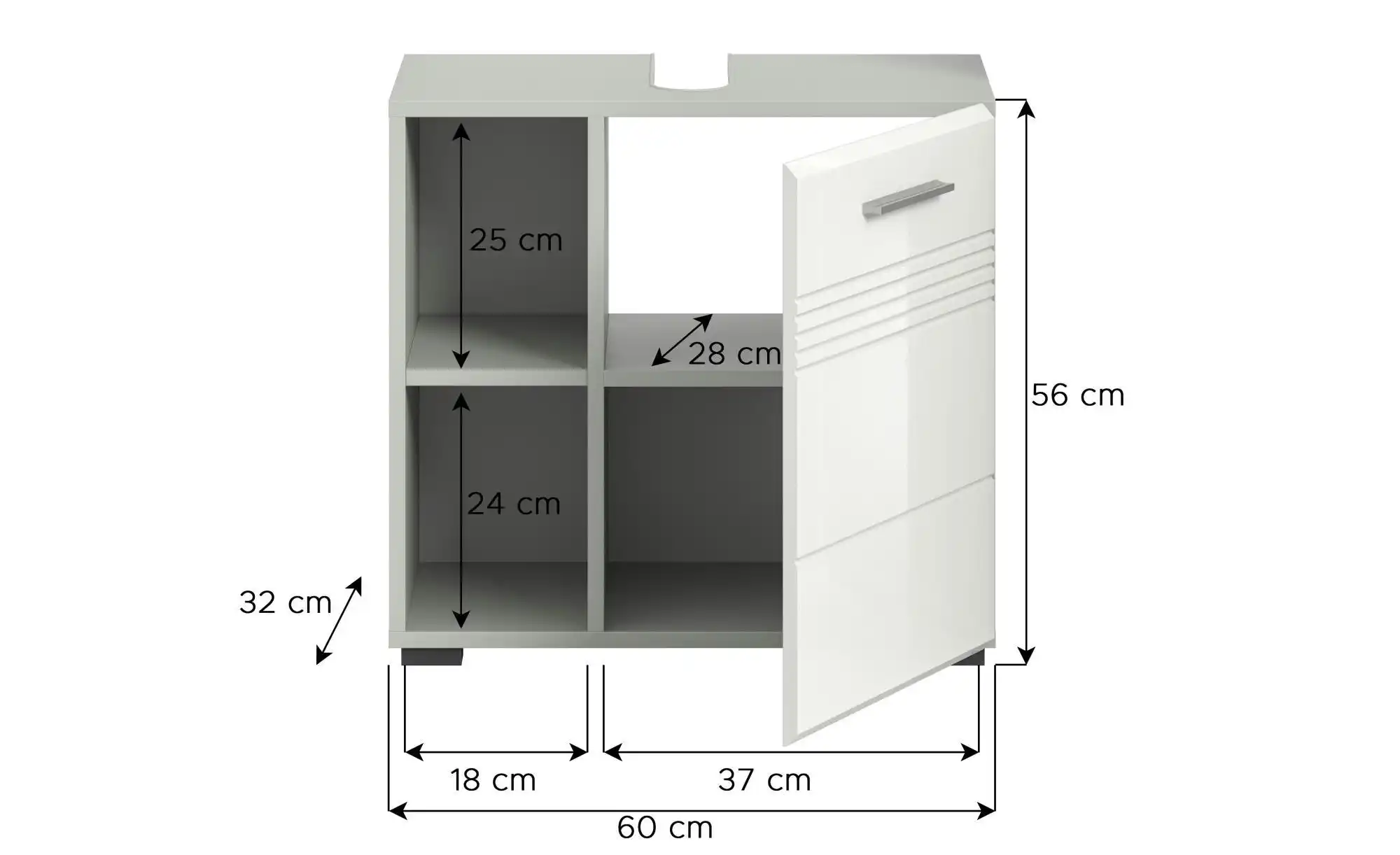 Waschbeckenunterschrank Caputher See