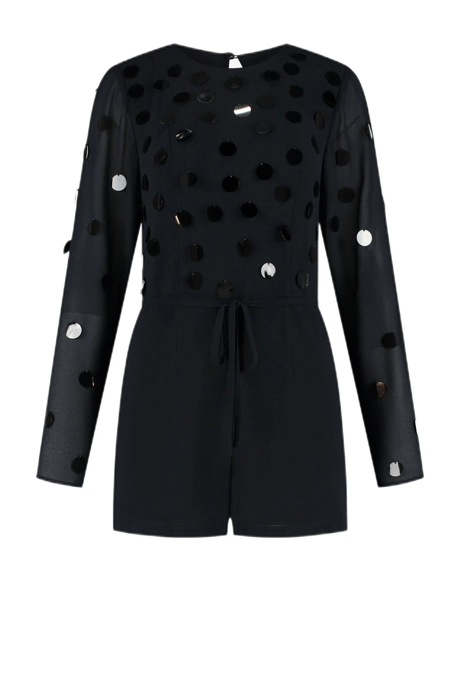 NIKKIE playsuit zwart met pailletten