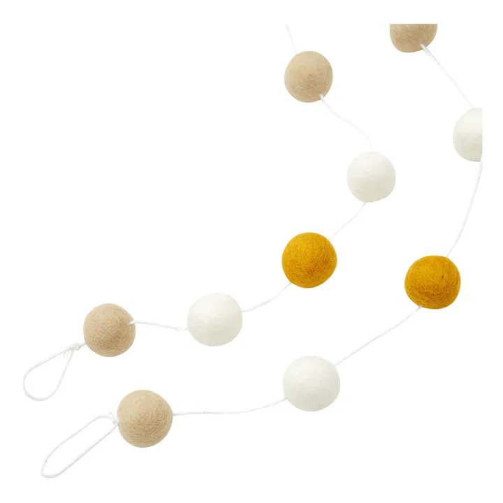 Calm Guirlande Oies | Blanc