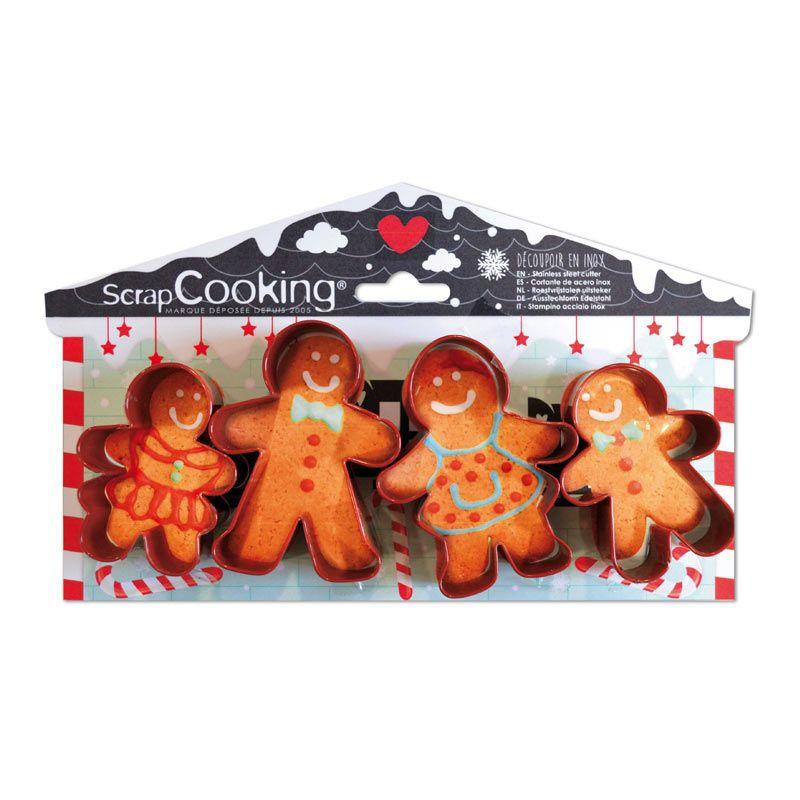 4 emporte-pièces - Pain d'épices Scrapcooking