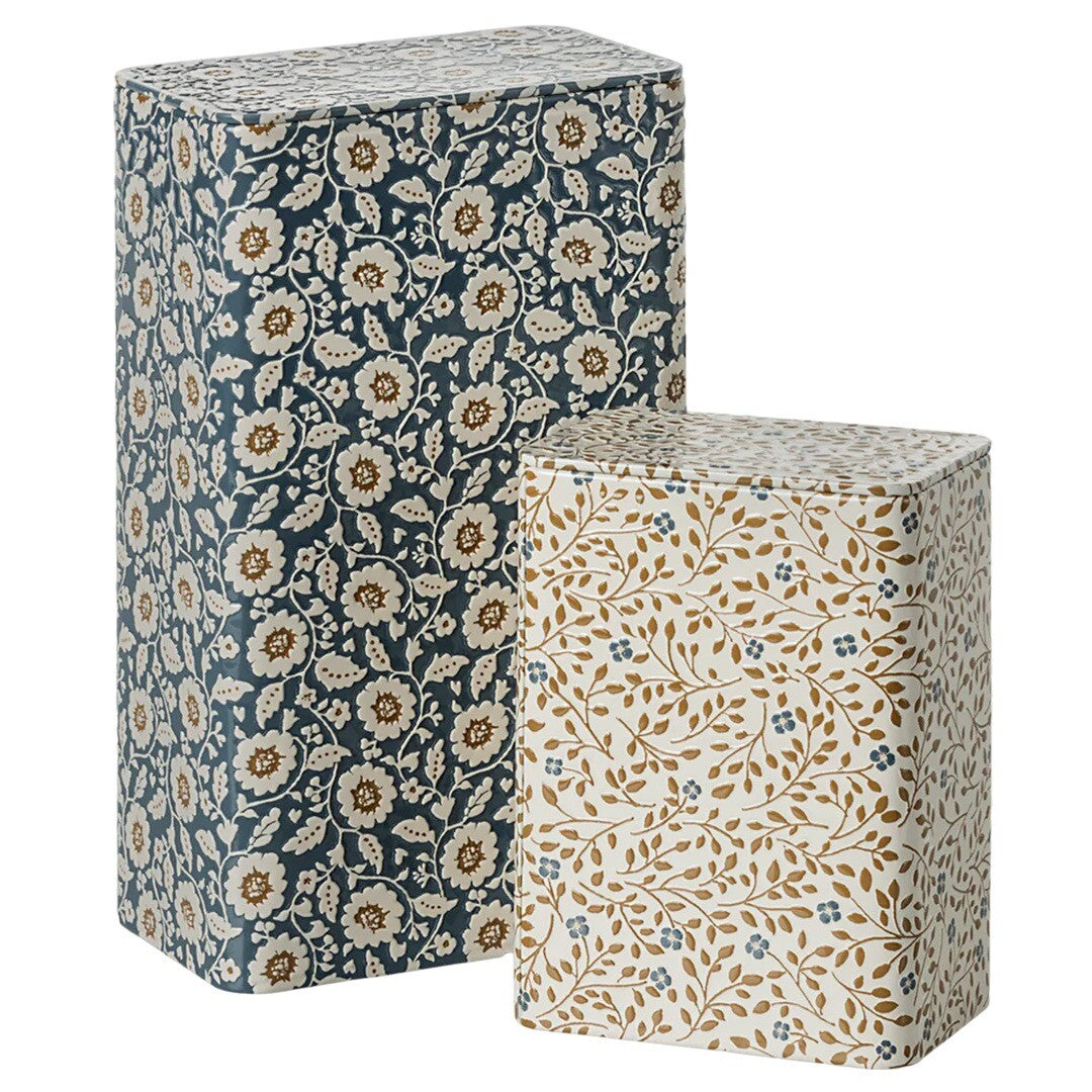 Maileg blikken opbergdoos bloemen - 2st