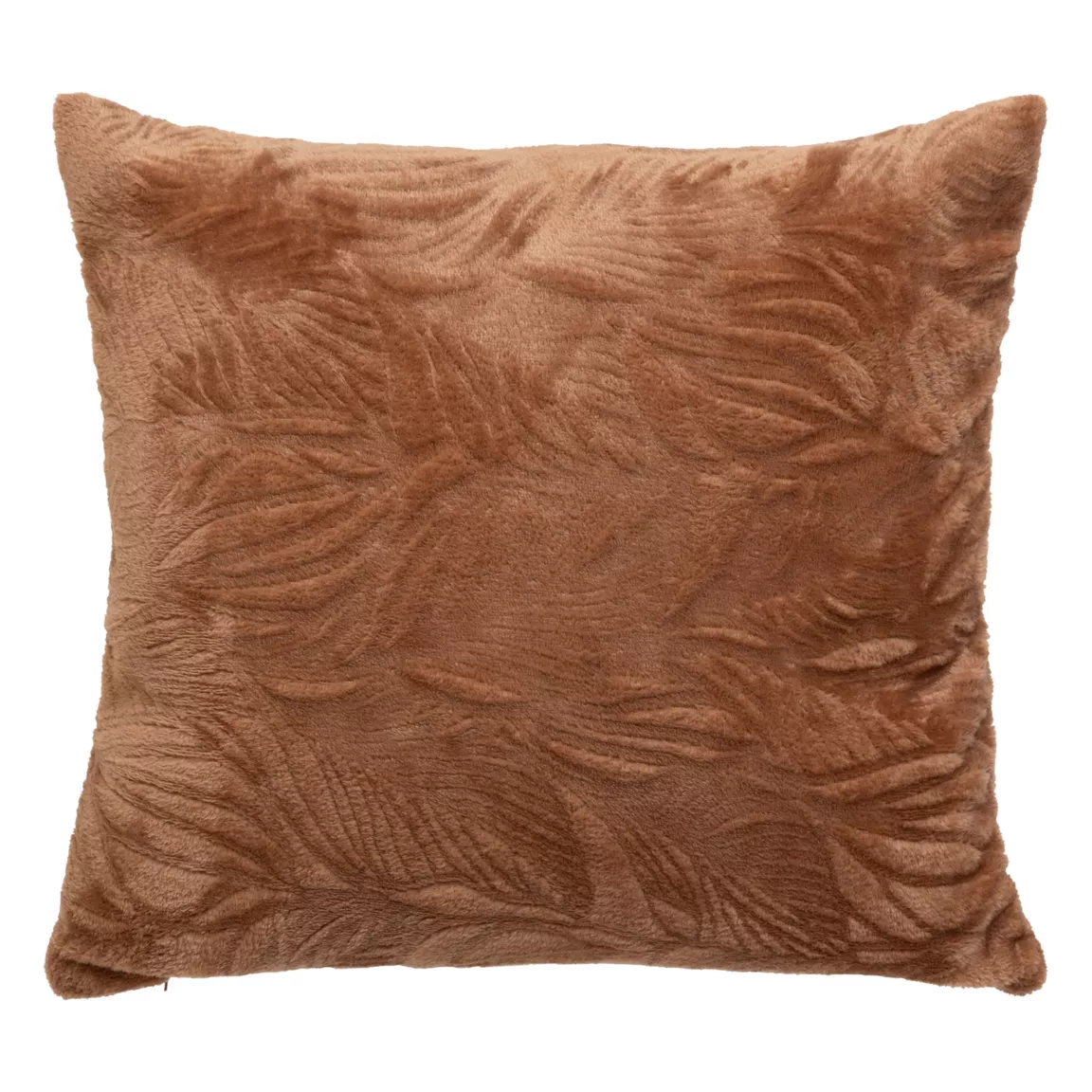 Coussin carré flanelle (40 x 40 cm) Ryo Marron