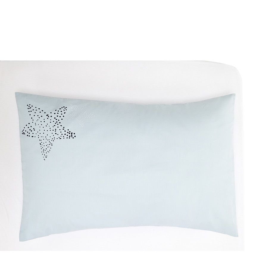Parure de lit avec housse de couette et taie d'oreiller Pretty sea - Bleu