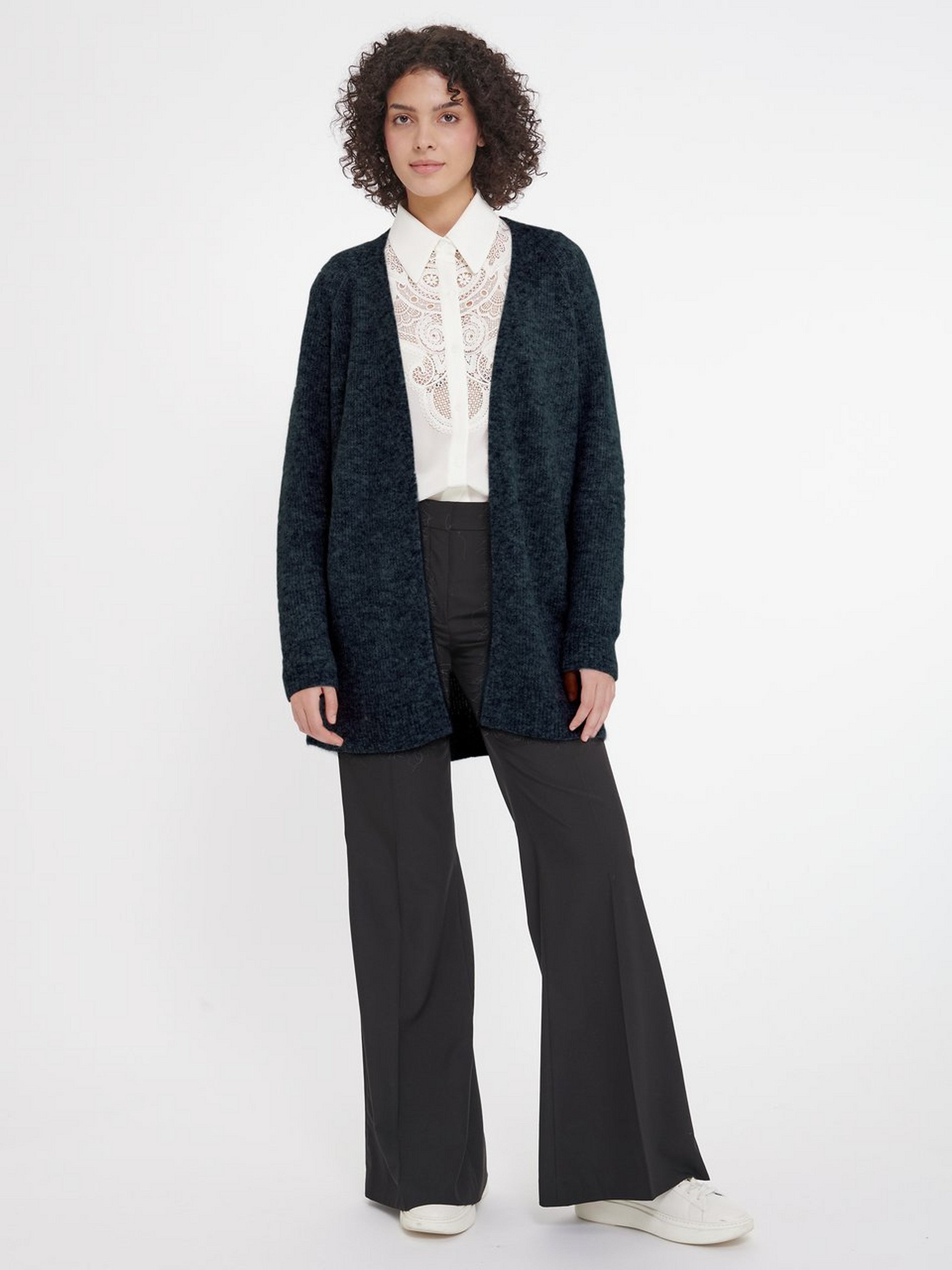 Cardigan mit Reverskragen