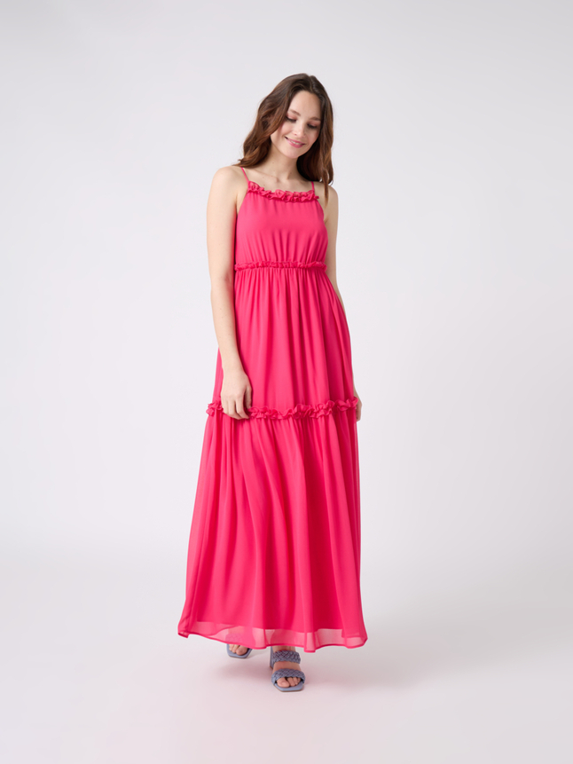 Robe longue à bretelles