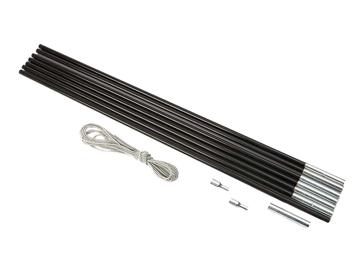 Bo-Camp 7,9 mm fiberglas boogstokken vervangingsset - Black