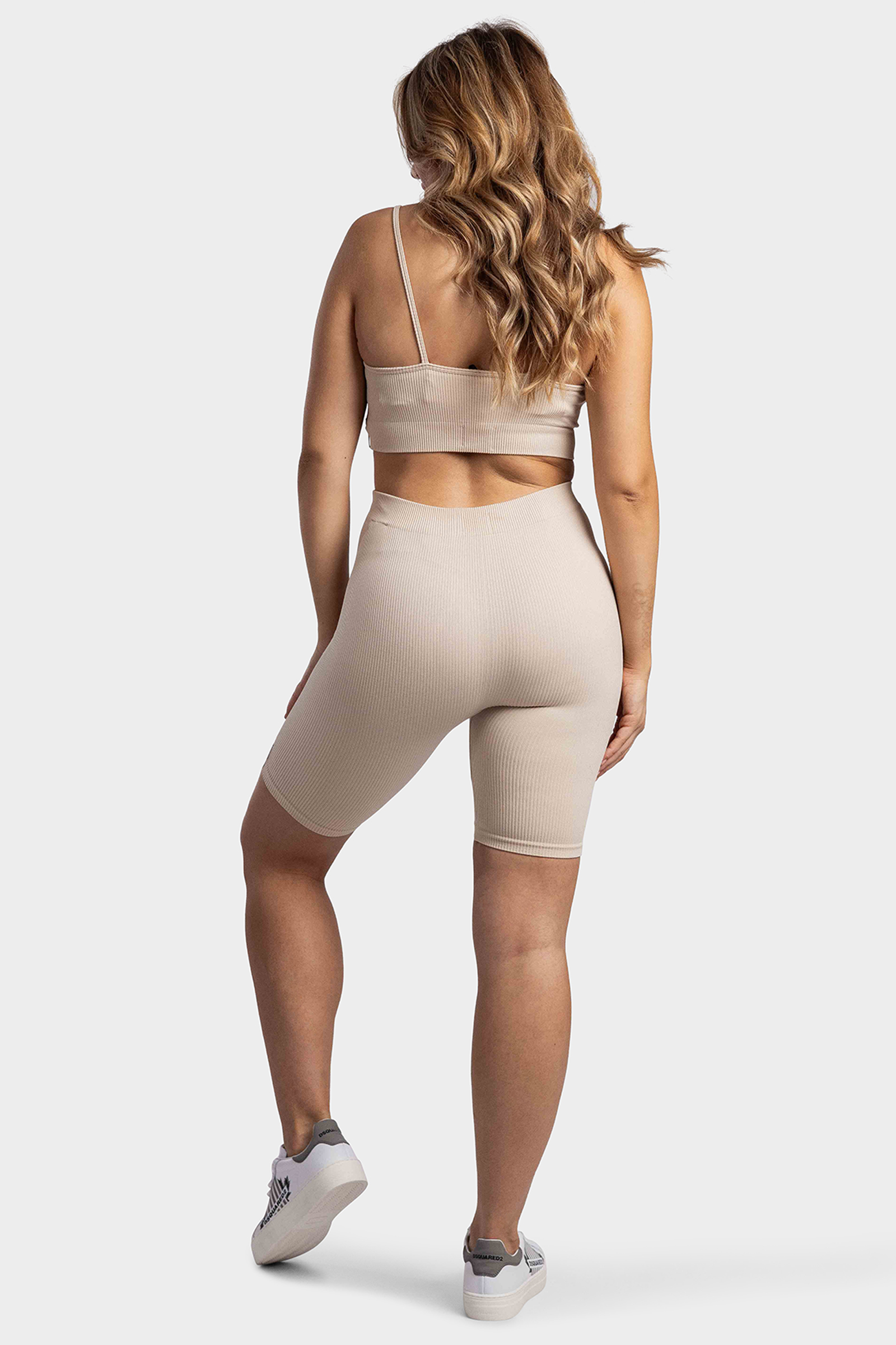 Malelions Ivy Rib Set Dames Beige