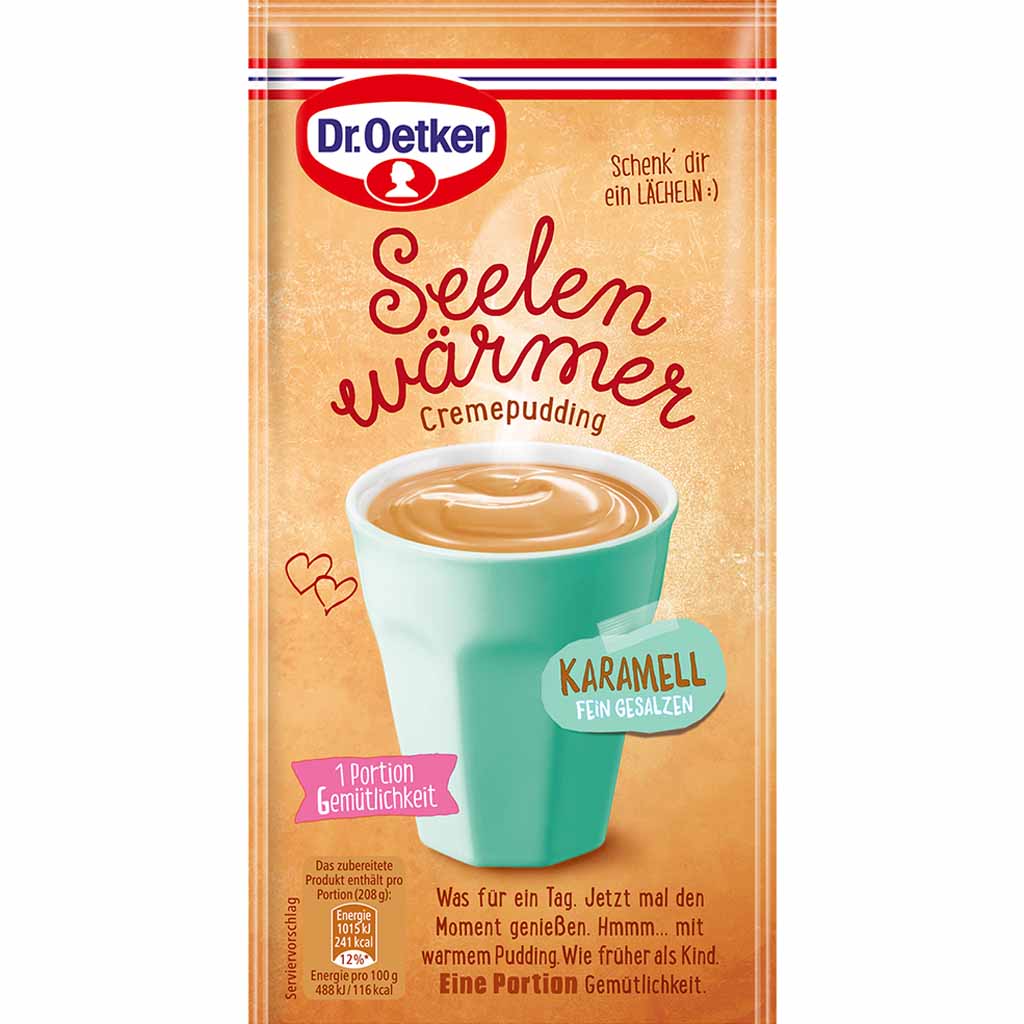 Dr.Oetker Seelenwärmer Cremepudding Karamell 58g MHD:30.10.25