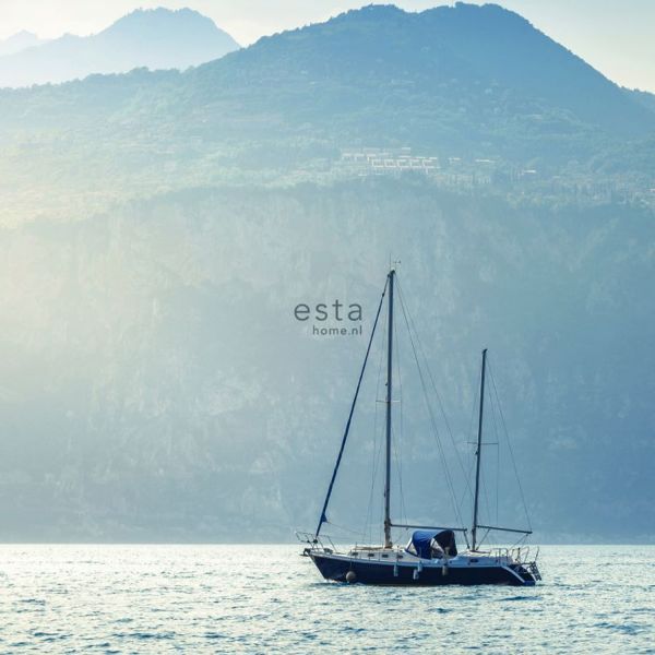 Estahome Zeilboot Fotobehang II - 1,86 x 2,79 m - Blauw