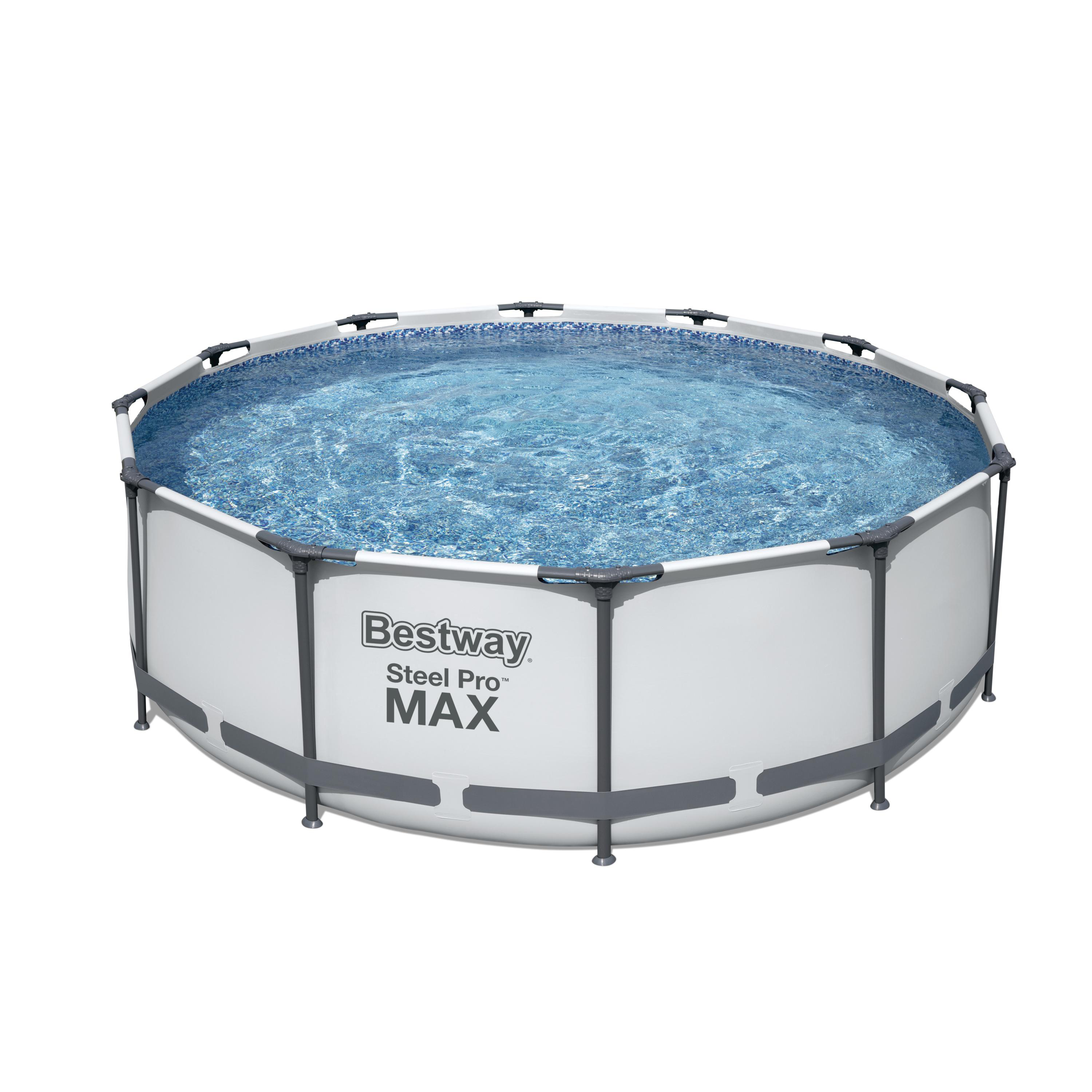 Bestway Pool Set hellgrau 366 x 100 cm