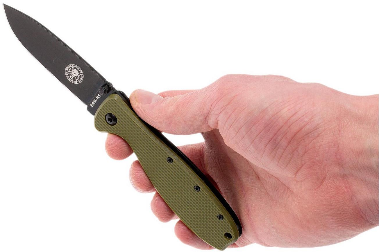 ESEE Knives Zancudo D2 OD-Green-Black, BRKR2ODB zakmes