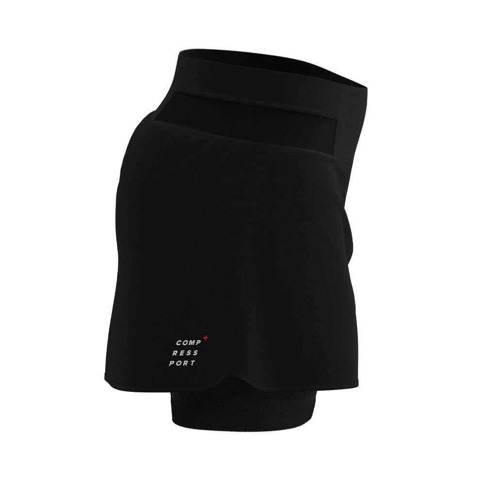 Compressport PERFORMANCE SKIRT - Jupe-short Femme black