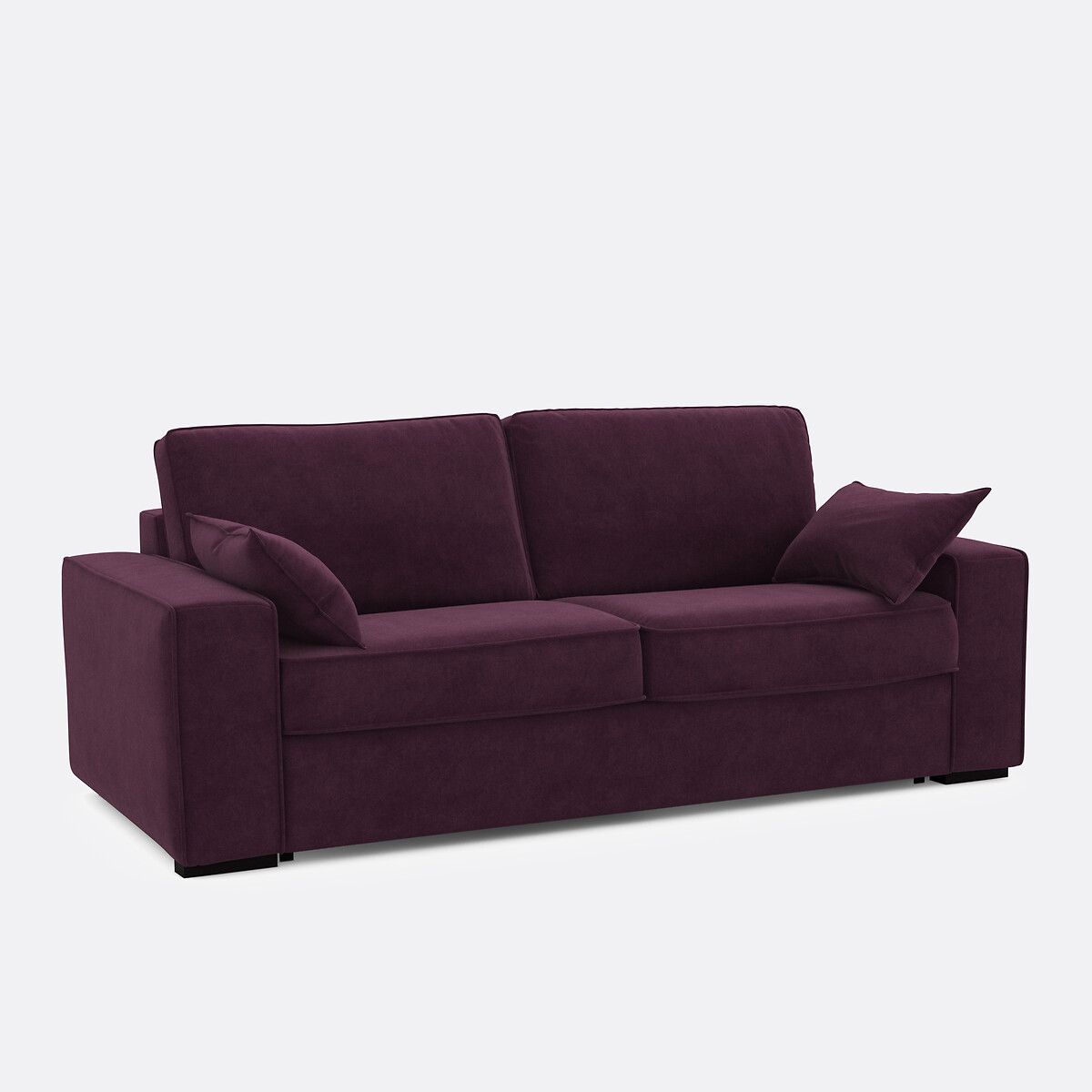 LA REDOUTE INTERIEURS<br>Sofá-cama de veludo, Bultex Cécilia