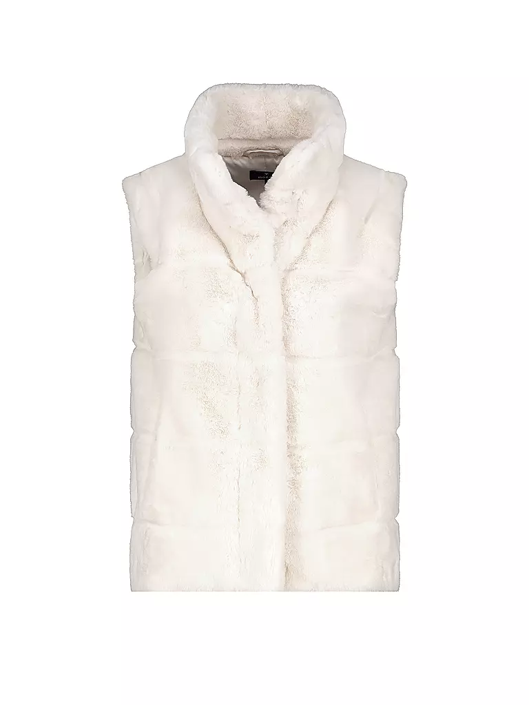 MONARI Gilet in Felloptik beige