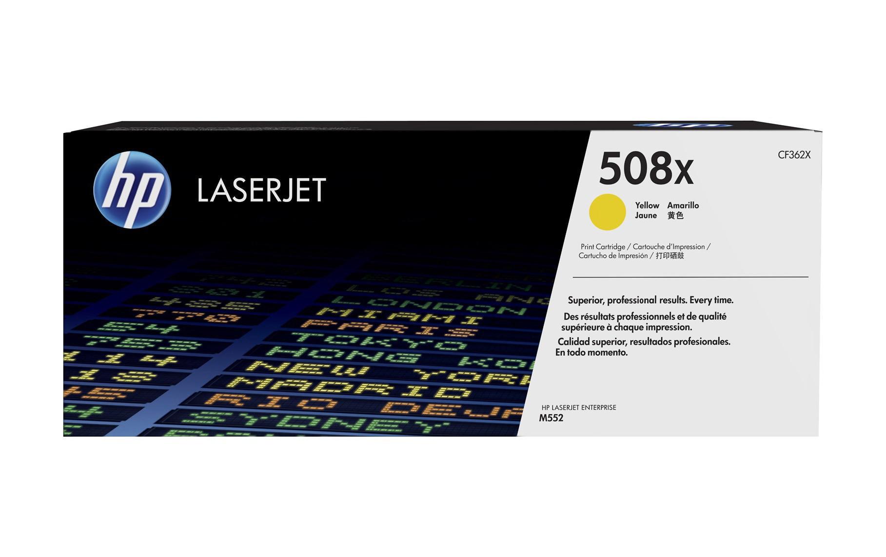 Toner Nr. 508X (CF362X) Yellow<br>Tonerkartusche