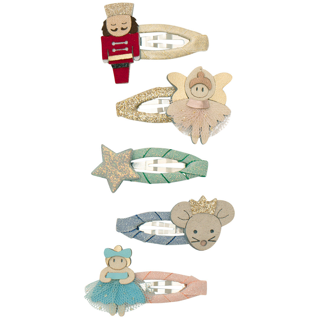 mimi & lula haarspeldjes nutcracker - multi - 5st