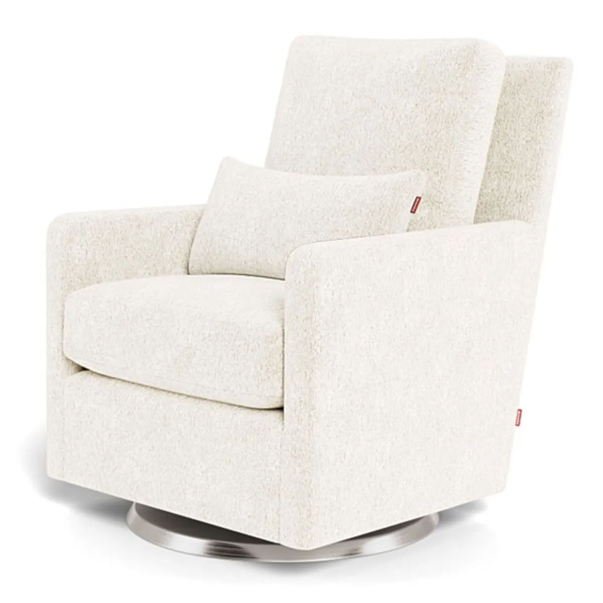 Monte Fauteuil Berçant et Pivotant Como - Sherpa  Argent