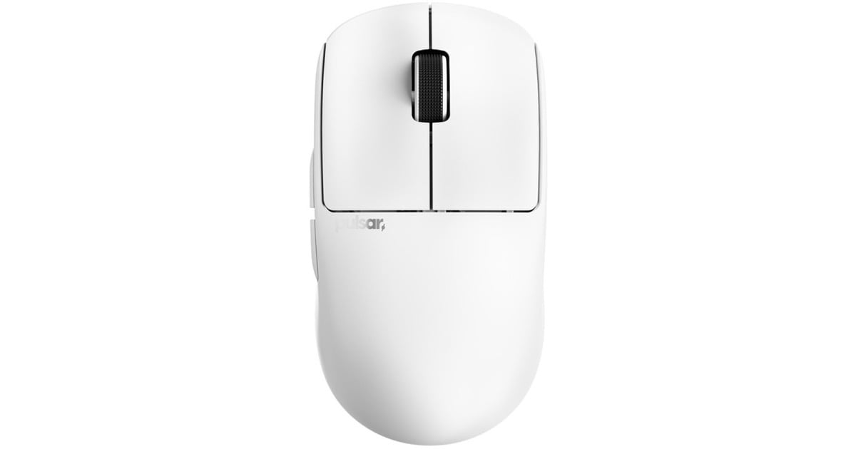 PulsarX2 CrazyLight Gaming Mouse - Uyuni White  (Wit, 32,000 DPI, 8000 Hz)