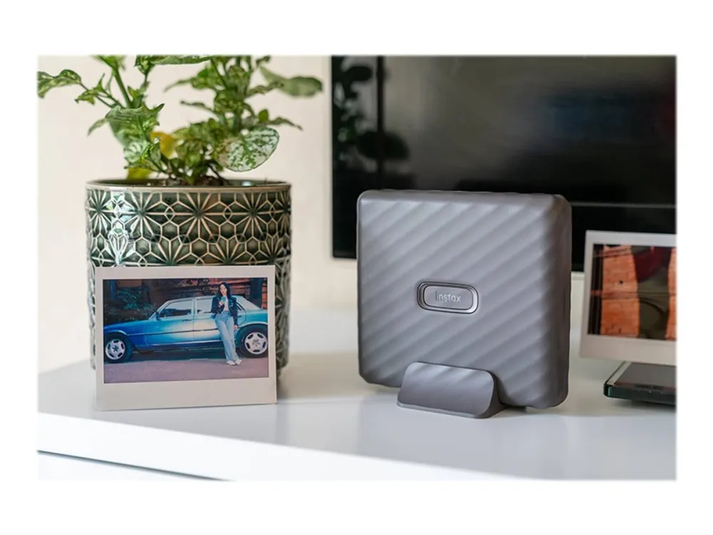 Fujifilm instax Link Wide - Printer - farve - LED - 86 x 108 mm op til 5 udskrifter/min (farve) - kapacitet: 10 fotos - Bluetooth 4.2 LE - mokkagrå